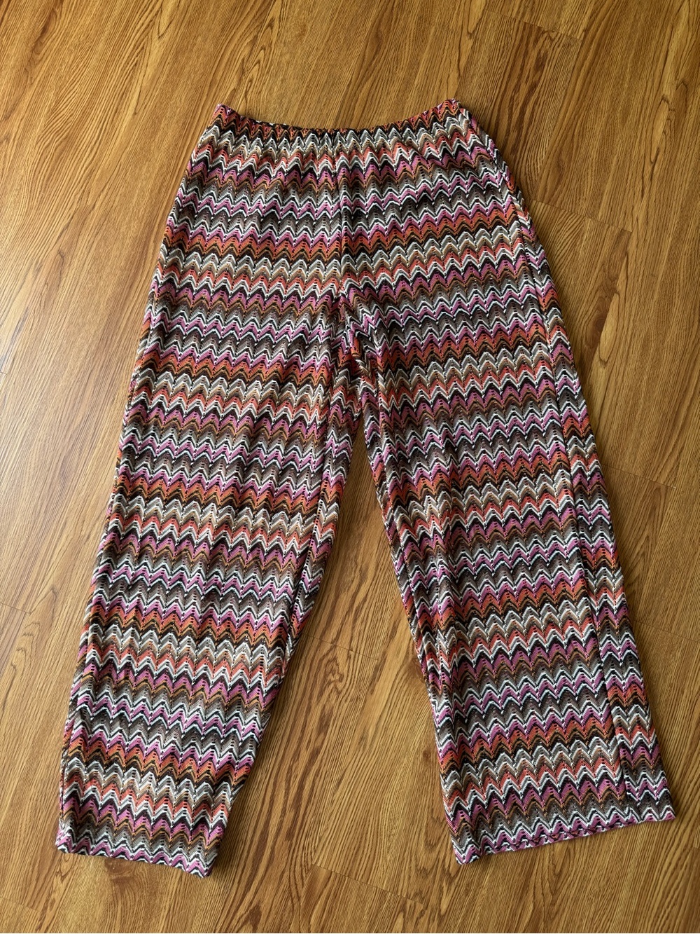 Shade & Shore Women’s Chevron Knit Multi-colored Swim Cover Beach Pants